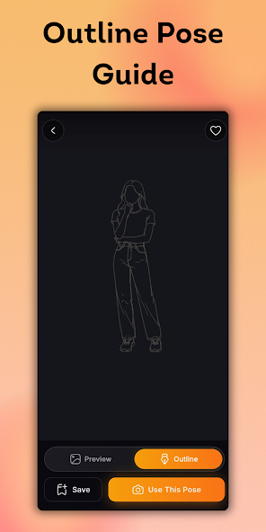 Outline Pose Guide screen