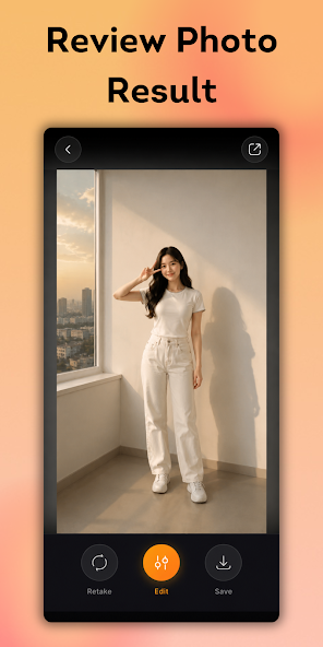 Review Photo Result screen