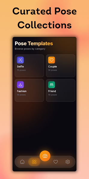 Curated Pose Collections screen