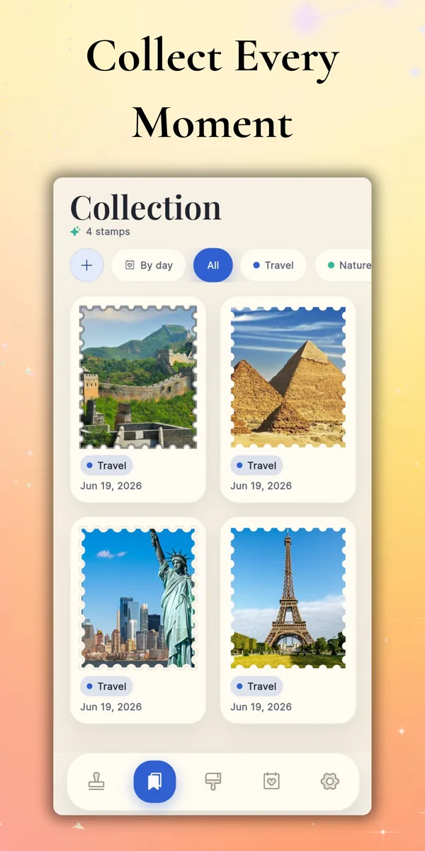 Collect every moment in albums
